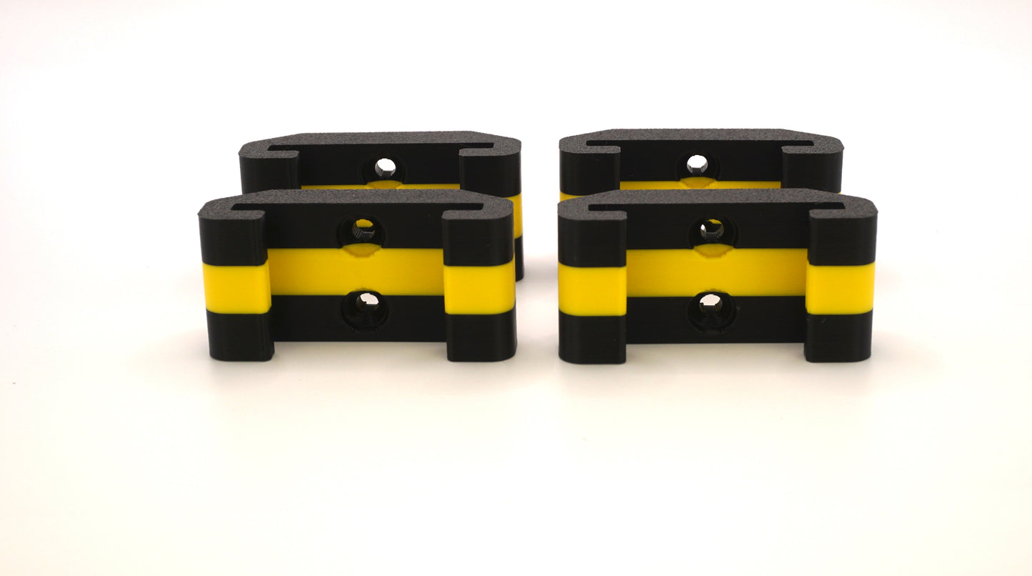 ProteusMounts Battery Holder for DeWalt - Compatible with 20V & 60V Batteries - 4-Pack - Wall Mount - Made in The USA