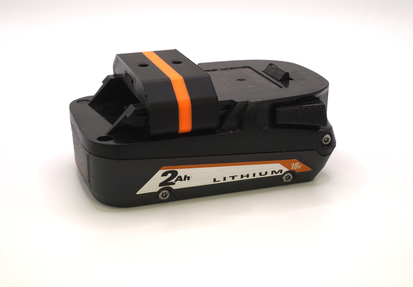 ProteusMounts 18V Battery Holder - Compatible with 18V Ridgid Batteries - 4-Pack - Wall Mount - Made in The USA