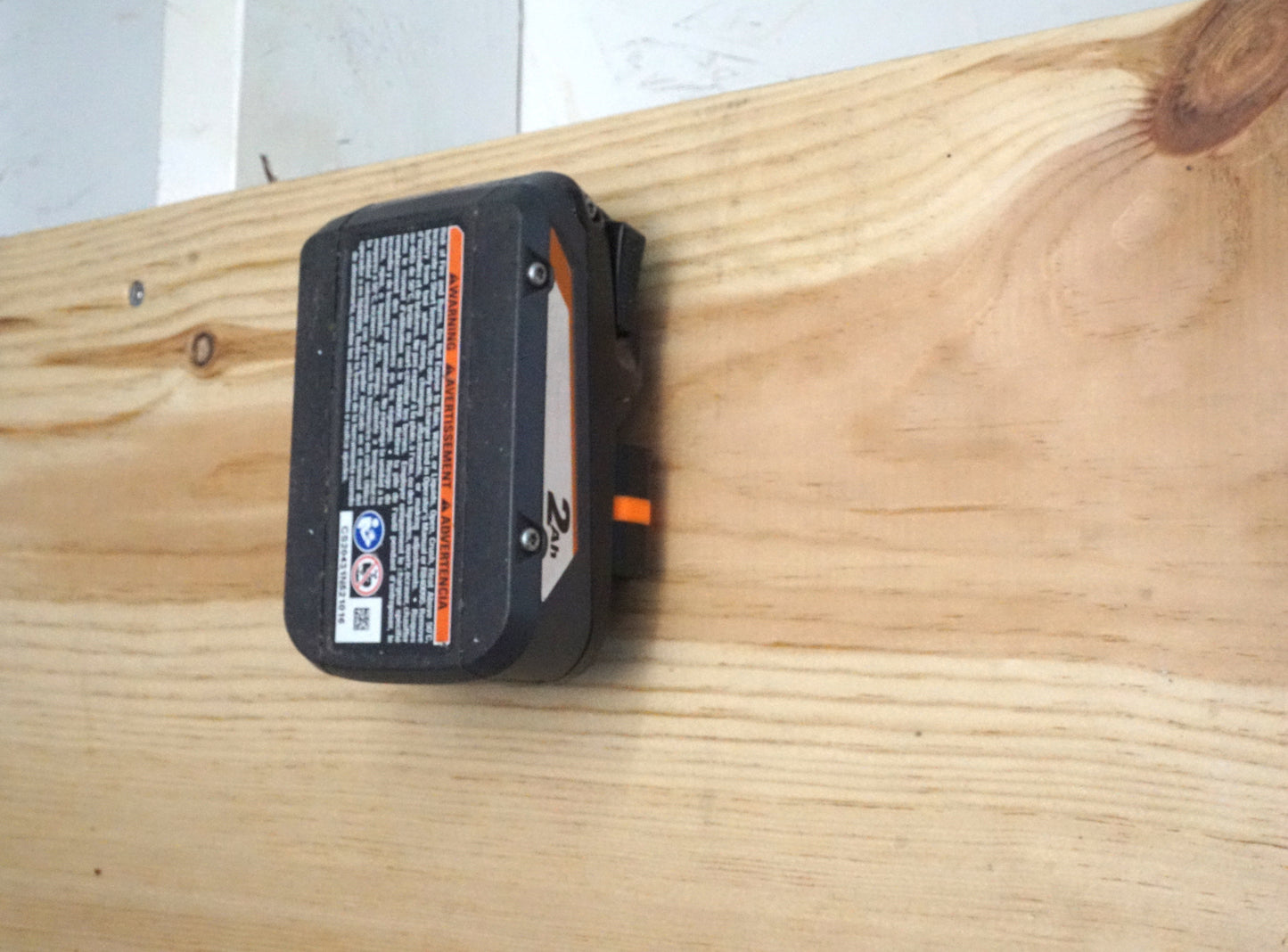 ProteusMounts 18V Battery Holder - Compatible with 18V Ridgid Batteries - 4-Pack - Wall Mount - Made in The USA