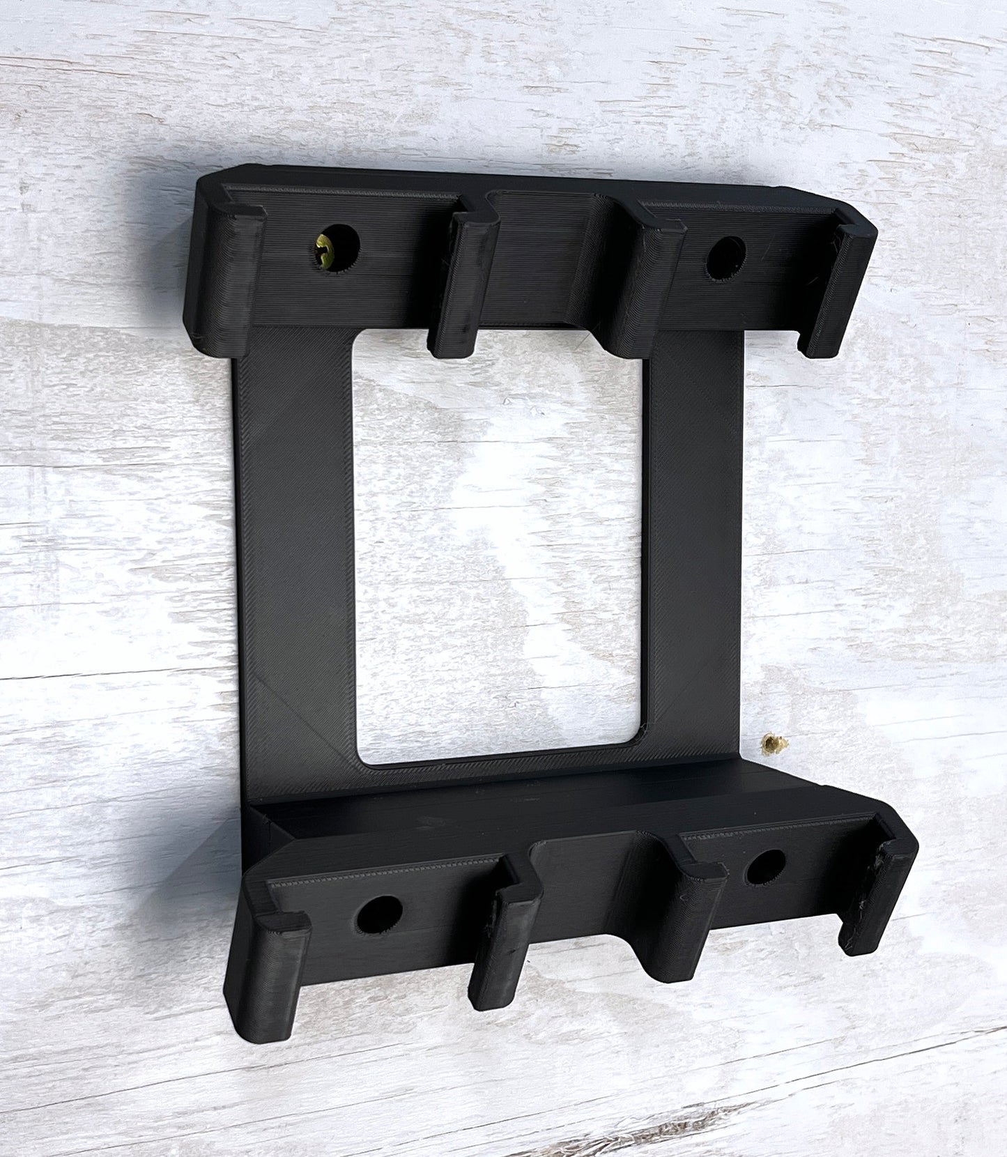 ProteusMounts Battery Holder for Milwaukee M18 - Compatible with Milwaukee 18V Batteries - Holds 4 Batteries - Wall Mount - Made in The USA