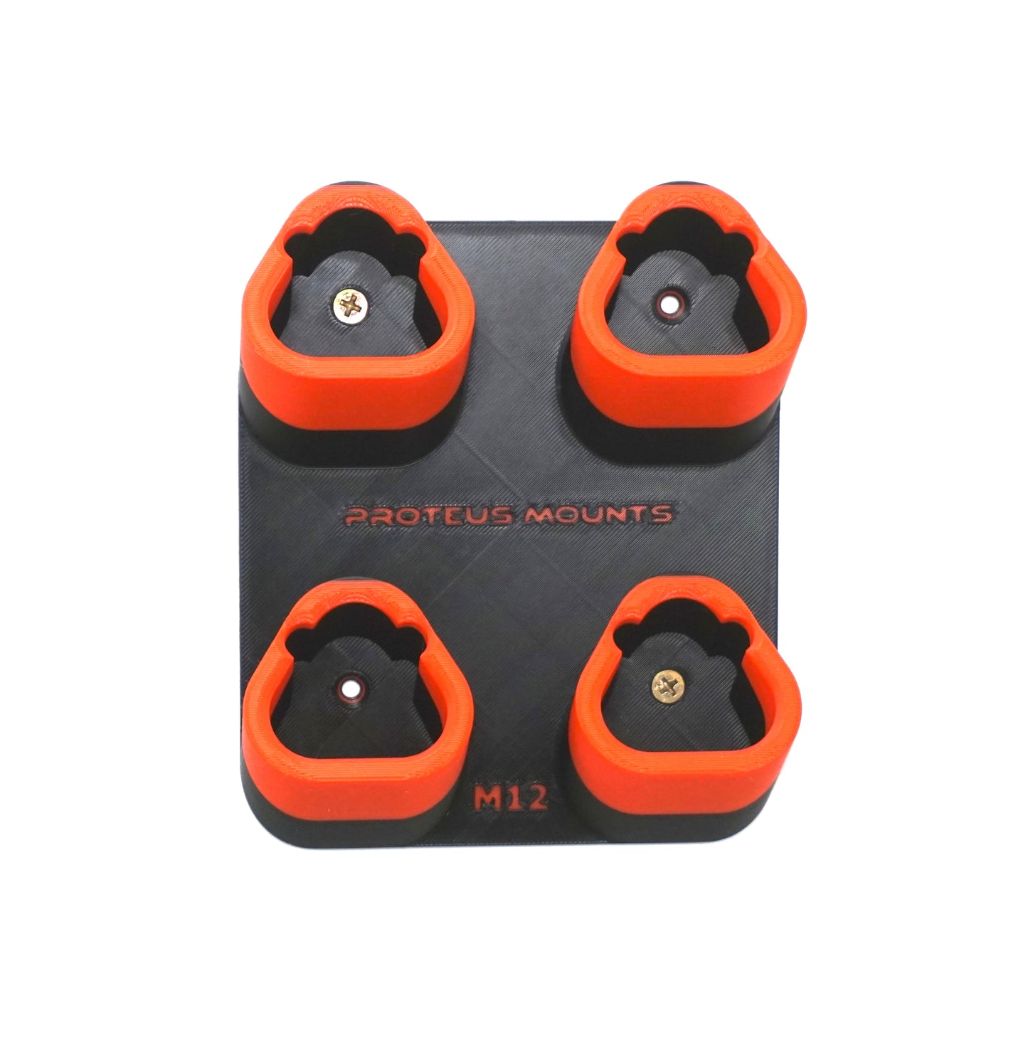 ProteusMounts Battery Holder for Milwaukee M12 - Compatible with Milwaukee 12V Batteries - Holds 2-10 Batteries - Wall Mount - Made in The USA