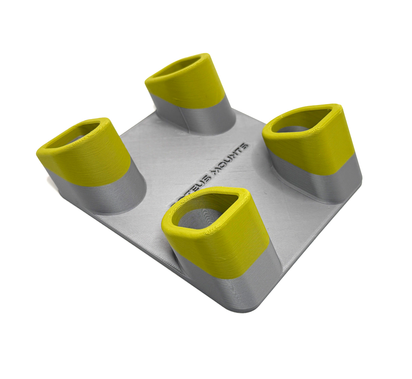 Battery Mount Compatible with Ryobi 18V Batteries – Holds 4 Batteries – Wall Mount – Made in USA