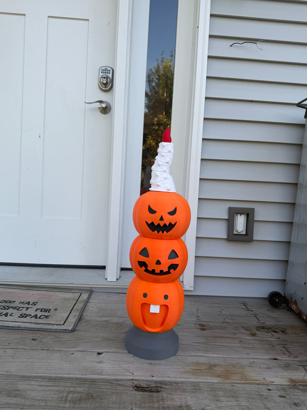 Assembled Halloween Totem Pole example
